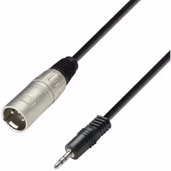 Câble audio entre le jack stéréo 3,5 mm et le connecteur mâle XLR 3 mètres