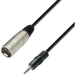 Adam Hall - Xlr 3p Male To Jack 3.5 Stereo 3m Adam 3star K3bwm0300 Xlr 3p Male To Jack 3.5 Stereo 3m Adam 3star K3bwm0300