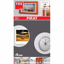 TOX 051 701 061, Kit de fiches murales et vis, Béton, Métal, Gris, 8 mm, 40 mm