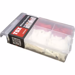TOX 094 900 051, Kit de fiches murales et vis, Plastique, Rouge, Blanc, 8 mm, 51 mm, 215 pièce(s)