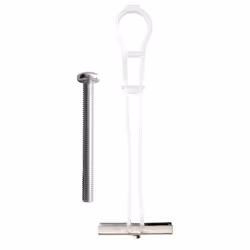 TOX Spagat Pro, Kit de fiches murales et vis, Métal, Gris, 6 mm, 60 mm, 2 pièce(s)