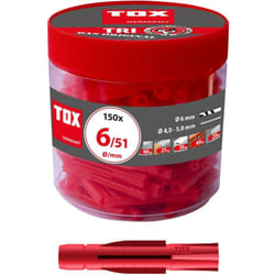 TOX - cheville universelle Tri 6x51 mm en boîte ronde