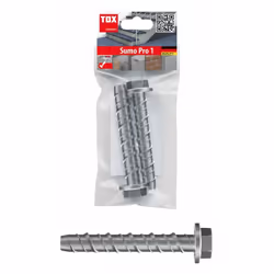 TOX Vis à béton Sumo Pro 1 M10x100x20 mm - 2 pièces - 041601121 Numéro d'article 041601121 EAN 4049563028195 Poids d'expéditi ...