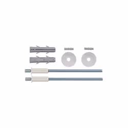 • Possibilité de montage variable : - M10 filetage mâle - M6 filetage femelle - Vis ø 3-5 mm • Type: M 8 x 160 - Pour isolati ...