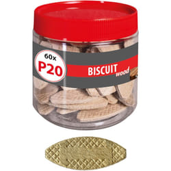 TOX - Chevilles plates en bois Biscuit Wood P20 (60pcs)