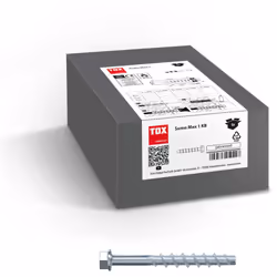 Les vis d'ancrage TOX Sumo Max 1 KB A4 en acier inoxydable A4 pour charges lourdes sont idéales pour la fixation de garde-cor ...