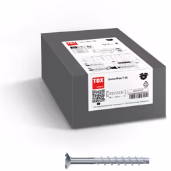 Les vis d'ancrage TOX Sumo Max 1 SK en acier galvanisé pour charges lourdes sont idéales pour fixer des garde-corps, des cons ...