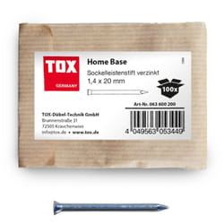 Clous pour plinthes Home Base 1,4x20 mm (100 pcs.) galvanisés