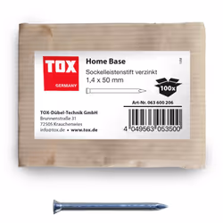 TOX Pointes pour plinthes Les pointes pour plinthes conviennent à différents travaux sur bois grâce à leur robustesse, leur p ...