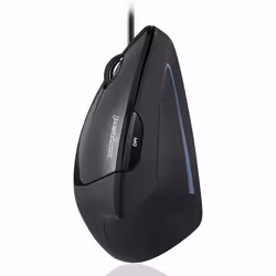 Perixx PERIMICE-513 L, Gauche, Conception verticale, Optique, USB Type-A, 1600 DPI, Noir