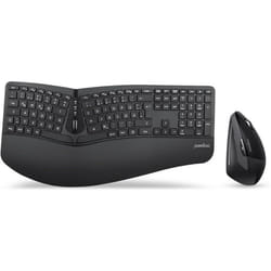 Ensemble clavier et souris ergonomique tout-en-un avec technologie sans fil 24 GHz