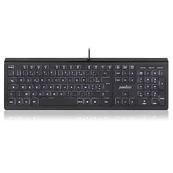 Clavier rétroéclairé PERIXX Periboard-324 - AZERTY Française - 2 Hubs USB - Touches scissor Switch à profil bas
