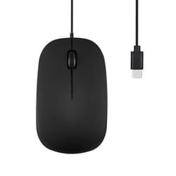 Perixx PERIMICE-201C USB Souris Optique câblée de Type C à 3 Boutons Molette de Défilement 800 DPI Noir