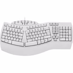 Clavier Ergonomique - perixx - PERIBOARD-512W - Filaire USB - AZERTY - Blanc