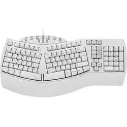 Clavier Ergonomique - perixx - PERIBOARD-512W - Filaire USB - AZERTY - Blanc