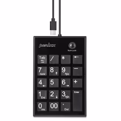 InLine 57161I, Taille réelle (100 %), Avec fil, USB, Commutateur de touche « ciseaux », Noir