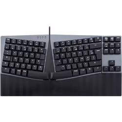 Clavier Filaire Compact - PERIXX - PERIBOARD-335BL - Ergonomique - Touches Mécaniques Bleues - AZERTY
