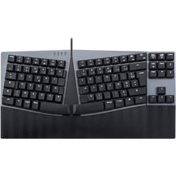 Clavier Filaire Compact - PERIXX - PERIBOARD-335BL - Ergonomique - Touches Mécaniques Bleues - AZERTY