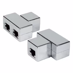 EFB Elektronik 37528.1, Plat, Métallique, RJ-45, 2x RJ-45, Femelle, Femelle