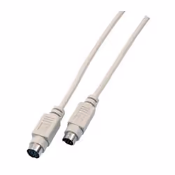 EFB Elektronik 3m, PS/2 - PS/2, M/M, 3 m, 6-p Mini-DIN, 6-p Mini-DIN, Mâle, Mâle, Blanc