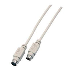 EFB Elektronik 3m, PS/2 - PS/2, M/M câble PS/2 6-p Mini-DIN Blanc