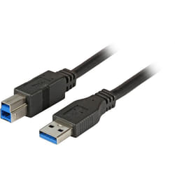 EFB Elektronik 3.0m USB 3.0 A/B câble USB 3 m USB 3.2 Gen 1 (3.1 Gen 1) USB A USB B Noir