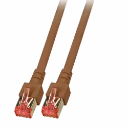 EFB Elektronik Patchkabel RJ45 S/FTP Cat6 3 m braun, 3 m, Cat6, S/FTP (S-STP), RJ-45, RJ-45