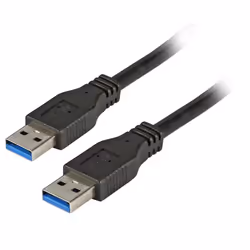 EFB Elektronik K5210SW.1, 1 m, USB A, USB A, USB 3.2 Gen 1 (3.1 Gen 1), 5000 Mbit/s, Noir