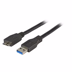 EFB Elektronik K5295SW.1, 1 m, USB A, Micro-USB B, USB 3.2 Gen 1 (3.1 Gen 1), 5000 Mbit/s, Noir