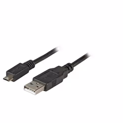 EFB Elektronik K5232SW.1,8, 1,8 m, USB A, Micro-USB B, USB 2.0, Mâle/Mâle, Noir