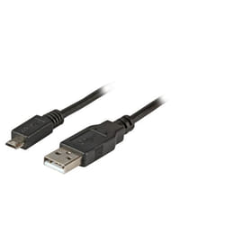EFB Elektronik K5232SW.1,8 câble USB 1,8 m USB 2.0 USB A Micro-USB B Noir