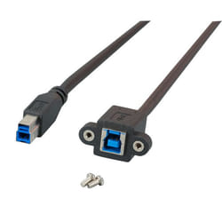 EFB Elektronik K5264SW.1 câble USB 1 m USB 3.2 Gen 1 (3.1 Gen 1) USB B Noir