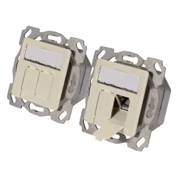EFB Elektronik ET-25133.1V1, 2 x RJ-45, 6a, Blanc
