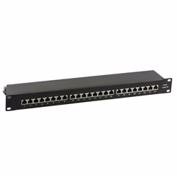 EFB Elektronik 37666SW.1M, RJ-45, Or, Cat6a, 22/24, Noir, Montage de rack