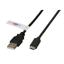 EFB Elektronik K5258SW.1 câble USB 1 m USB 2.0 USB A USB C Noir