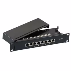EFB Elektronik 37736SW.8, 5000 Mbit/s, RJ-45, Or, Noir, Montage de rack, 1U