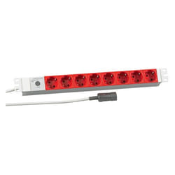 EFB Elektronik 691698K multiprise 2 m 8 sortie(s) CA Rouge, Blanc