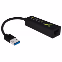 Techly IDATA USB-ETGIGA3T2 câble de réseau Noir 0,1 m