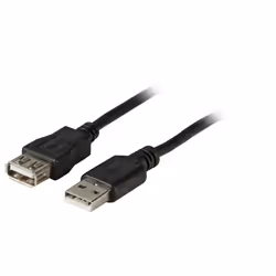 EFB Elektronik K5248SW.1V2, 1 m, USB A, USB A, USB 2.0, 0,48 Gbit/s, Noir