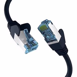 Câble patch RJ45 Cat7 - EFB Eletronik - 50 m - Blindé - 10 Gb - Noir