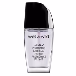 wet n wild Wild Shine Nail Color, Transparent, Protective Base Coat, 451D, Protection, Brosse, Bouteille