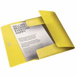 Esselte Cartella Polypropylène (PP) Jaune A4