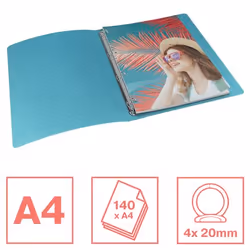 Esselte 626249 classeur à anneaux A4 Couleurs assorties