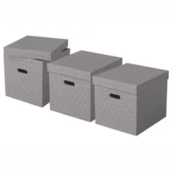 Esselte 628289 Boîte de rangement Rectangulaire Carton Gris