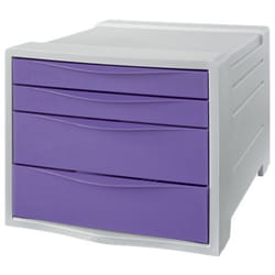 Esselte 628458 unité de tiroir de bureau Lavande, Gris Polystyrène