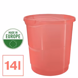 Esselte 628461 poubelle Rond Polystyrène Corail