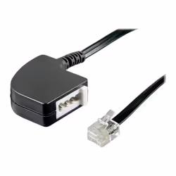 Goobay RJ-11/TAE F Adapter, RJ-11, TAE (F), Noir