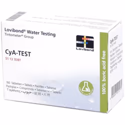 Lovibond 511370BT Lot de 100 pastilles d'Acide Cyanurique pour trousses d'analyse ou photomètre. Permet de contrôler le stabi ...