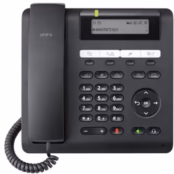 Unify OpenScape Desk Phone CP205, Téléphone IP, Noir, Combiné filaire, Sur bureau/mural, 100 entrées, 192 x 48 pixels