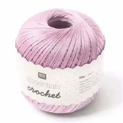 Rico Design 383110.006, Doigté, Moyen, Lilas, Coton, 280 m, 50 g
